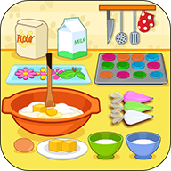 cook flower garden cupcakes（制作花园杯子蛋糕）