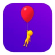 带着气球飞（balloon）