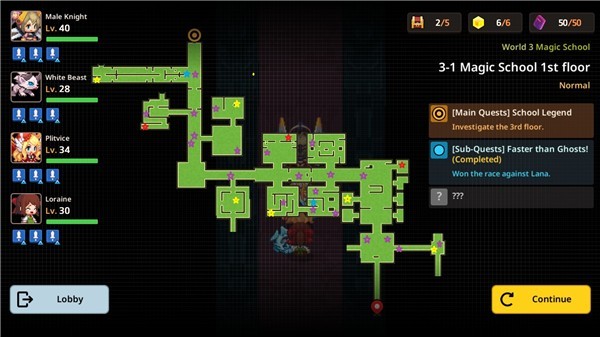 坎公骑冠剑3-1关卡三星通关攻略-坎公骑冠剑世界3-1魔法学院1楼道具图一览