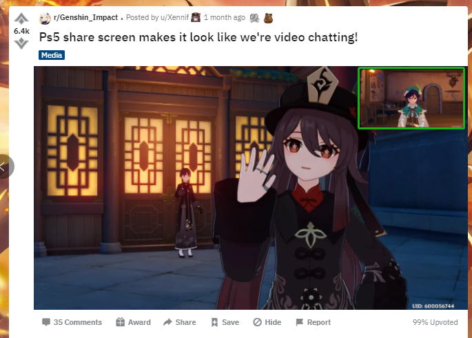 《原神》玩家看过PS5版画质和加载速度，大喊“我要买PS5”