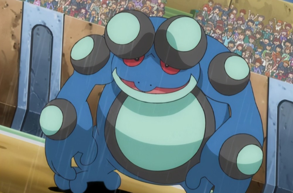 《宝可梦》雨天下偶尔出现的蟾蜍王，还是一个极巨输出手？