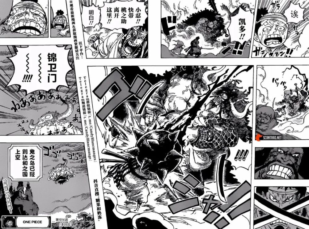漫画｜海贼王1014话 “人生舞台的拙劣演员”（糖果汉化版）