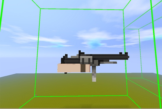 迷你世界模型道具微缩台制作枪