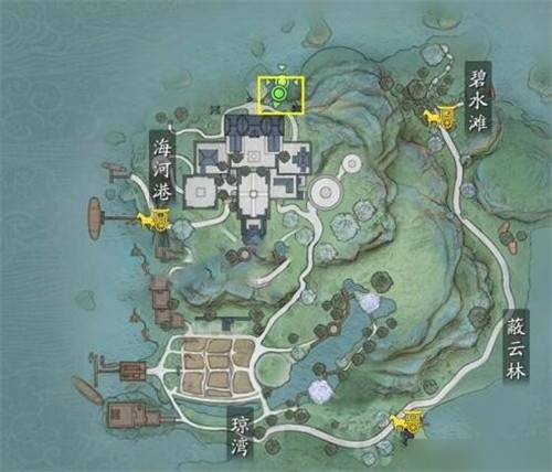 天涯明月刀手游大黄鱼在什么位置？