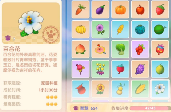 摩尔庄园手游中百合花有什么作用-百合花作用解锁方式一览