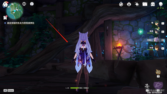 原神前往绀田村东北方的荒废神社任务攻略：荒废神社位置一览图片11