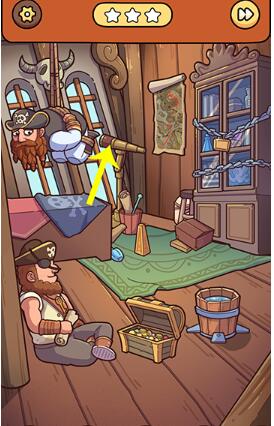 脑洞大侦探海盗船2怎么玩-海盗船2解谜三星通关攻略图文