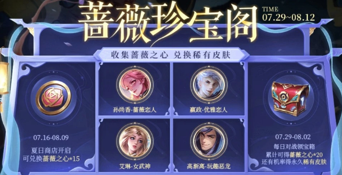 王者荣耀蔷薇之心兑换什么皮肤比较好-蔷薇之心兑换推荐