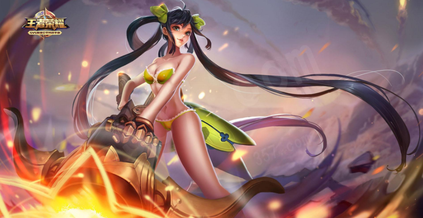 《王者荣耀》孙尚香千金重弩去掉小内无遮高清图