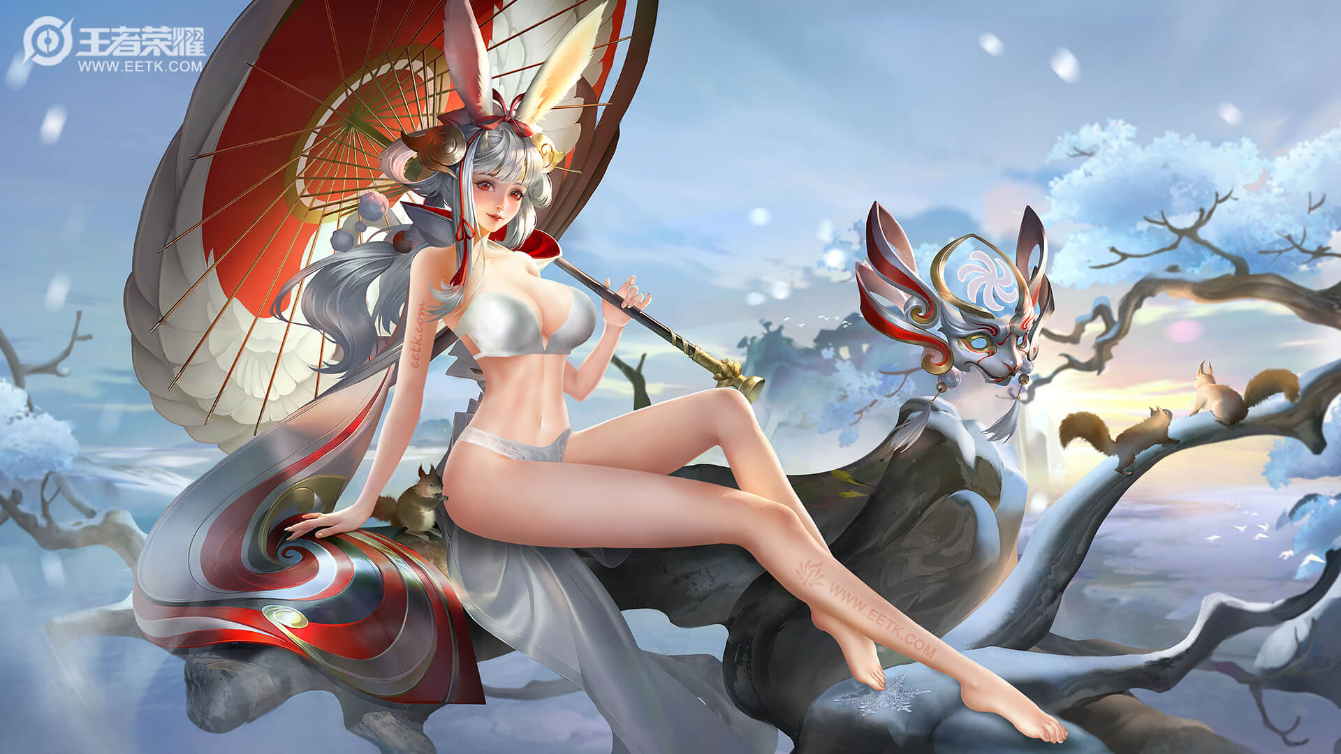 《王者荣耀》公孙离祈雪灵祝无衣内无布料高清图 《王者荣耀》公孙离祈雪灵祝无衣内无布料高清图