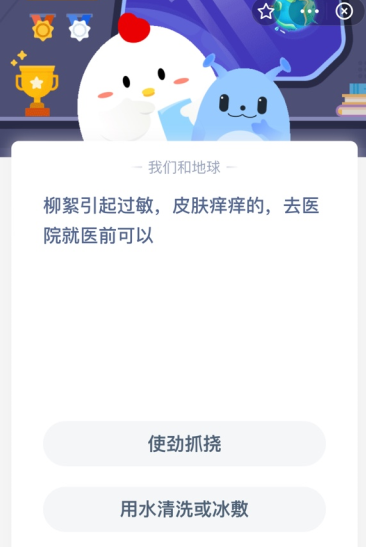 柳絮引起过敏-皮肤痒痒的-去医院就医前可以？