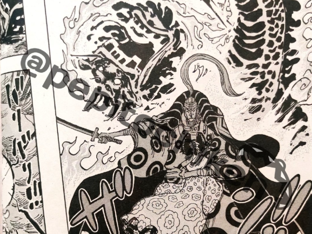 海贼王1048话：凯多也开上了“高达”，尾田这是在致敬须佐能乎？