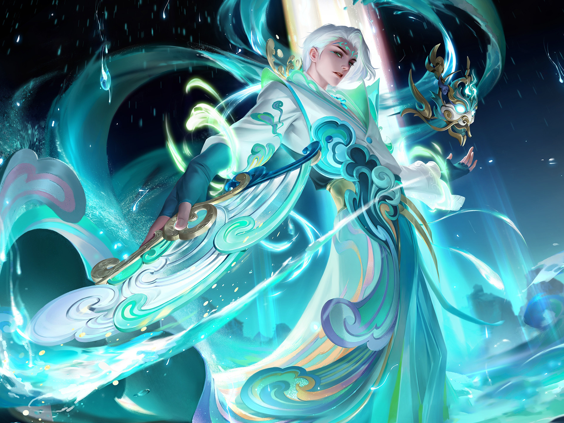 《王者荣耀》诸葛亮时雨天司高清图片（女版）