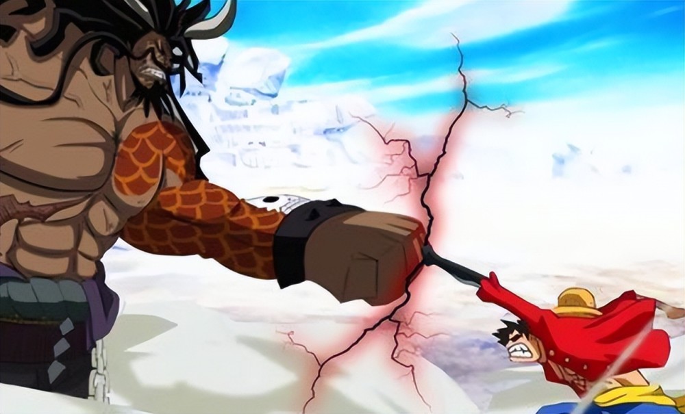 《海贼王》路飞的挂还不够多，尾田花了十年，才画输一个凯多