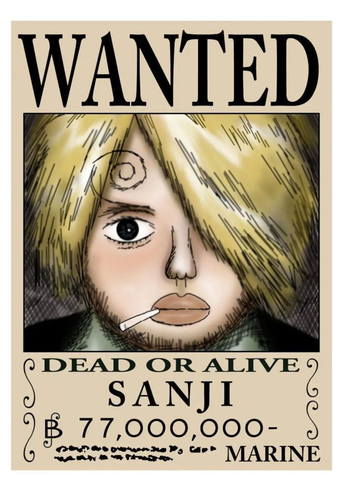 海贼王▏山治特别的悬赏令