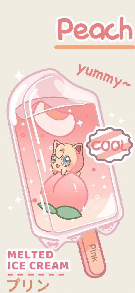 宝可梦x冰淇淋 插画壁纸