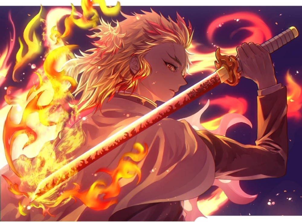 《鬼灭之刃》气势十足的炼狱杏寿郎！