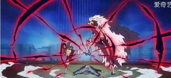 海贼王中路飞与明哥的霸王色碰撞，罗当时的话很有深意！