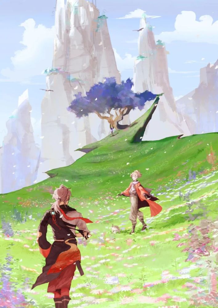 偶尔温馨一下也挺不错的 #原神的日常 #枫原万叶