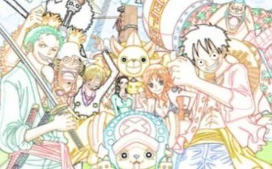 给《海贼王》图片制作彩铅效果