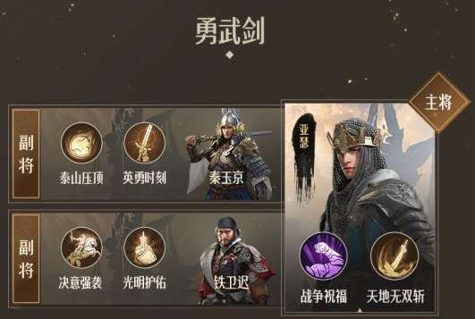 重返帝国勇武剑阵容搭配攻略-重返帝国勇武剑阵容怎么搭配