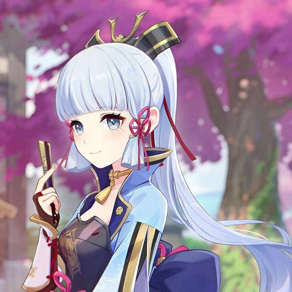 原神神里绫华去掉小内无爱心P图