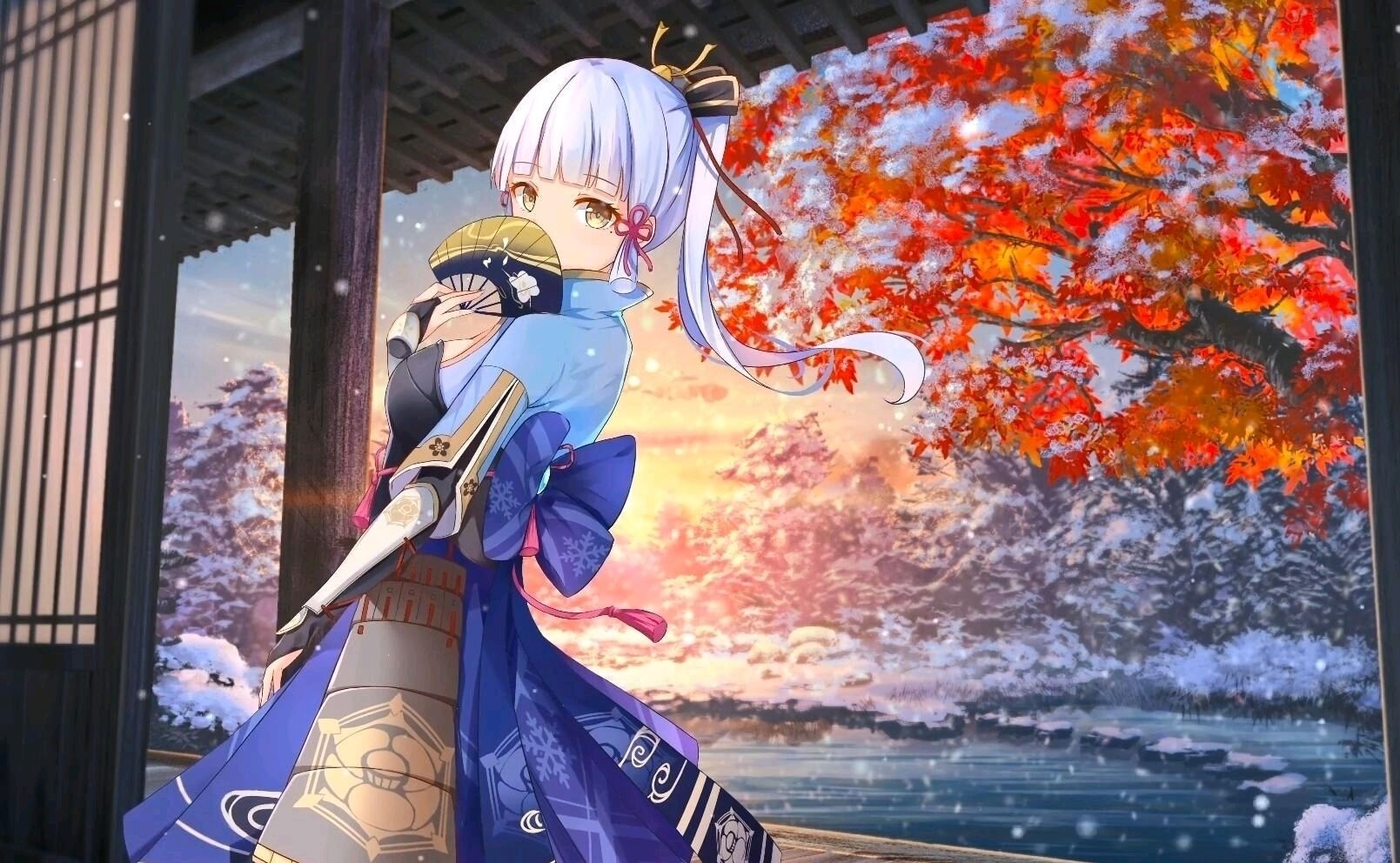 原神神里绫华去掉小内无爱心P图