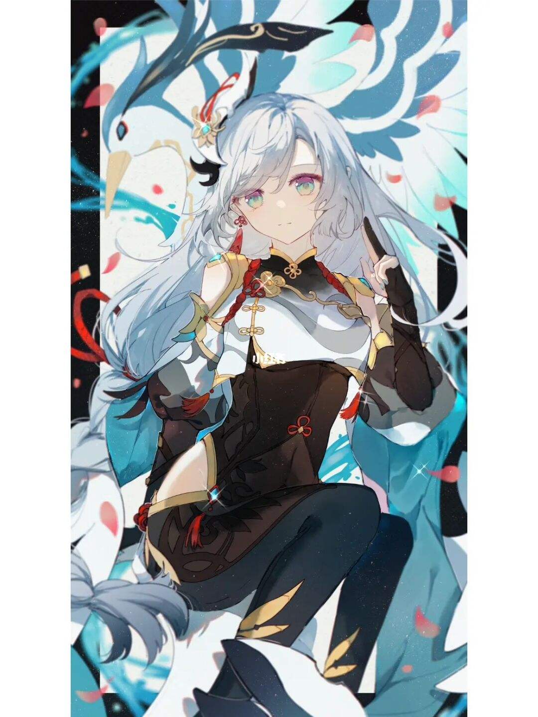 原神申鹤去掉小内高抬腿无爱心图片 原神申鹤去掉小内高抬腿无爱心图片