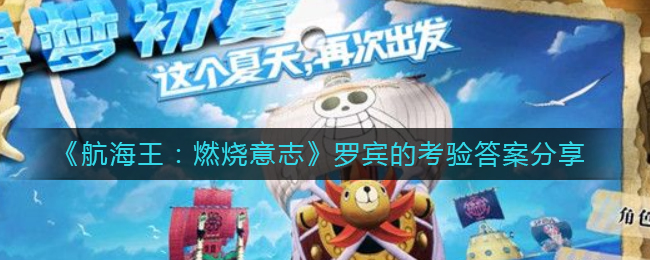 航海王:燃烧意志罗宾的考验答案