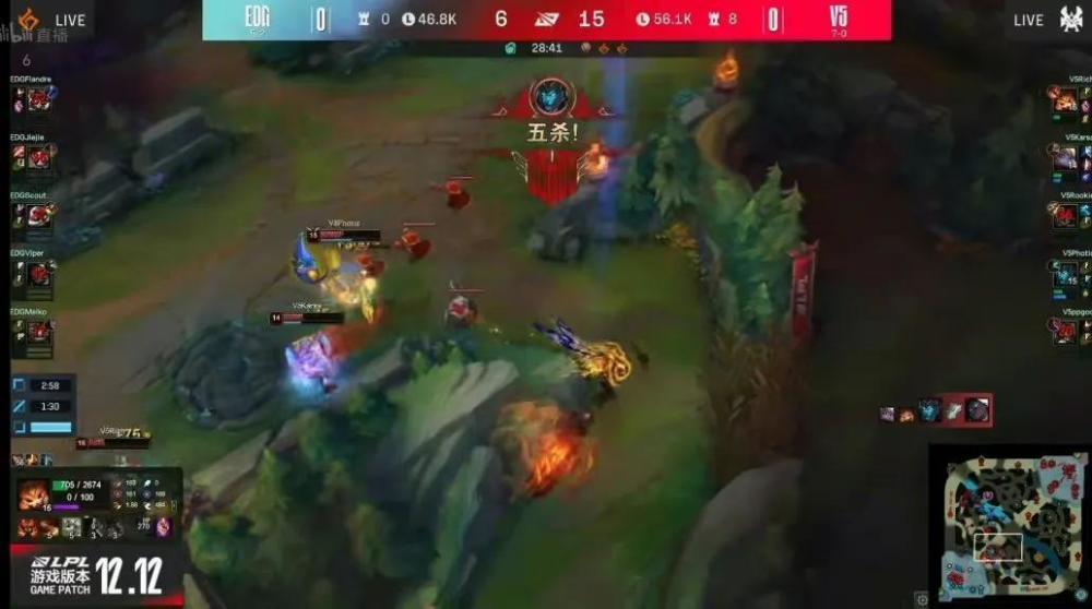 “萧P滑板鞋五杀图”火了，Viper全程被压制，Rich纳尔再次一拍三