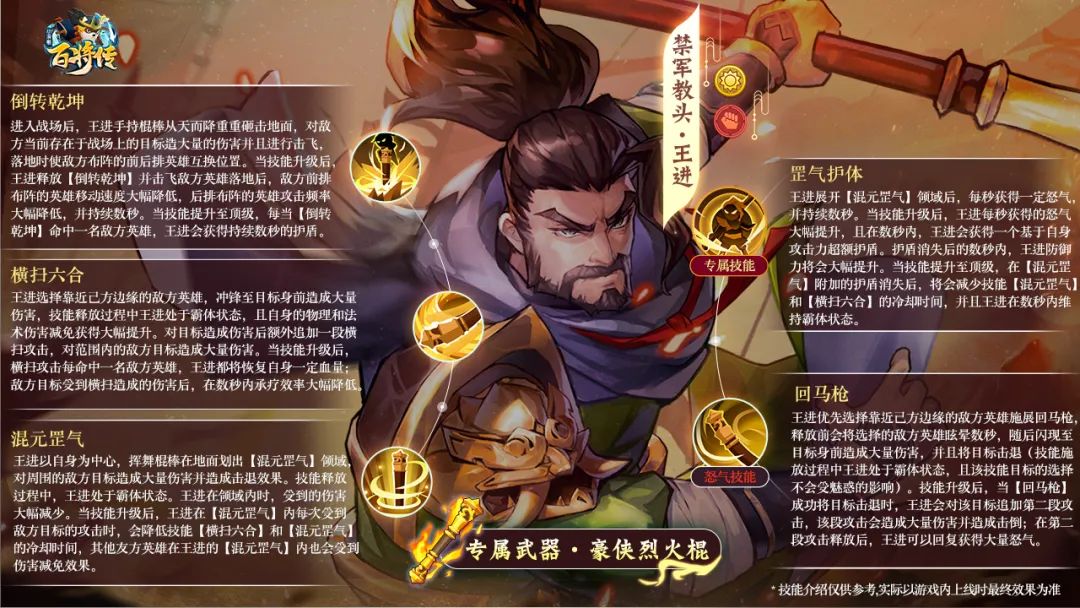 小浣熊百将传王进技能介绍