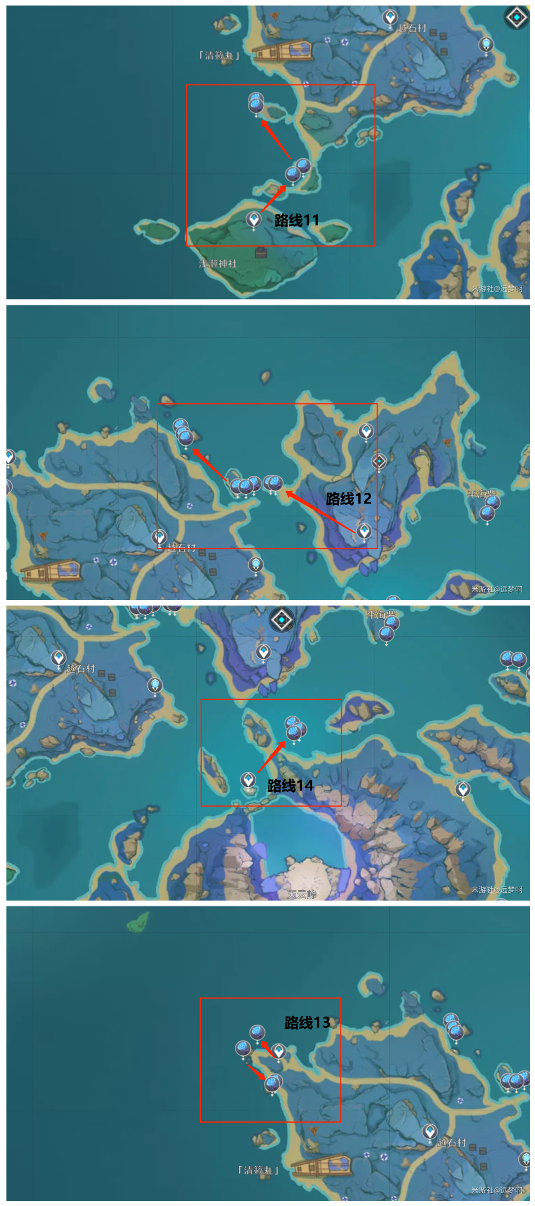 原神2.8海灵芝采集路线汇总2022