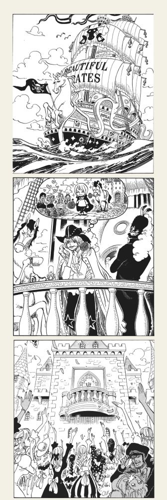 海贼王扉页故事：草帽大船团篇“上”，巴托得罪了红发，老蔡离婚