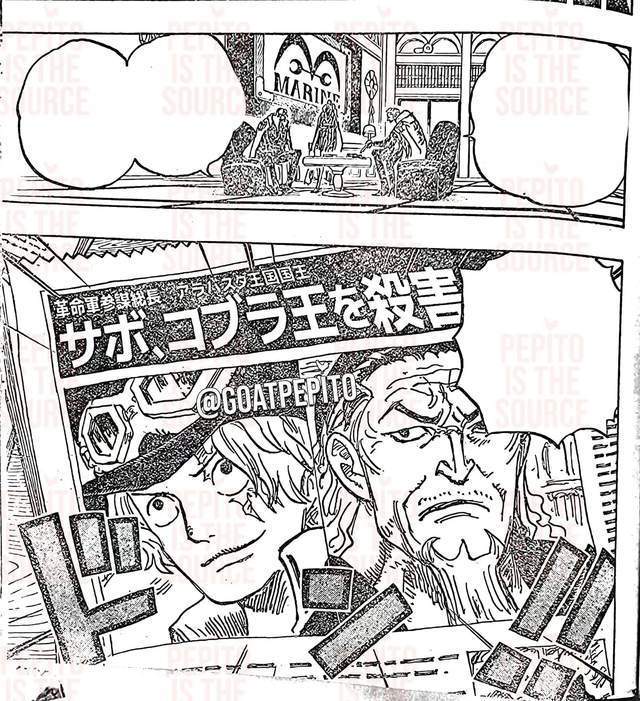 海贼王1054话：萨博救出暴君熊，藤虎被赤犬责骂，黑马容貌曝光