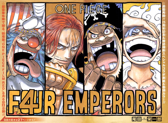 海贼王1054话，红发准备拿下大秘宝，他早就收集齐路标历史正文了