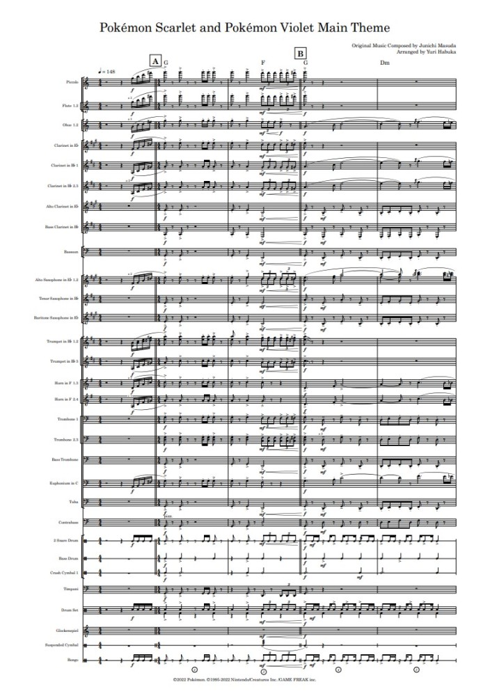 《宝可梦 朱/紫》版本系列主题曲乐谱公开 羽深由理编曲