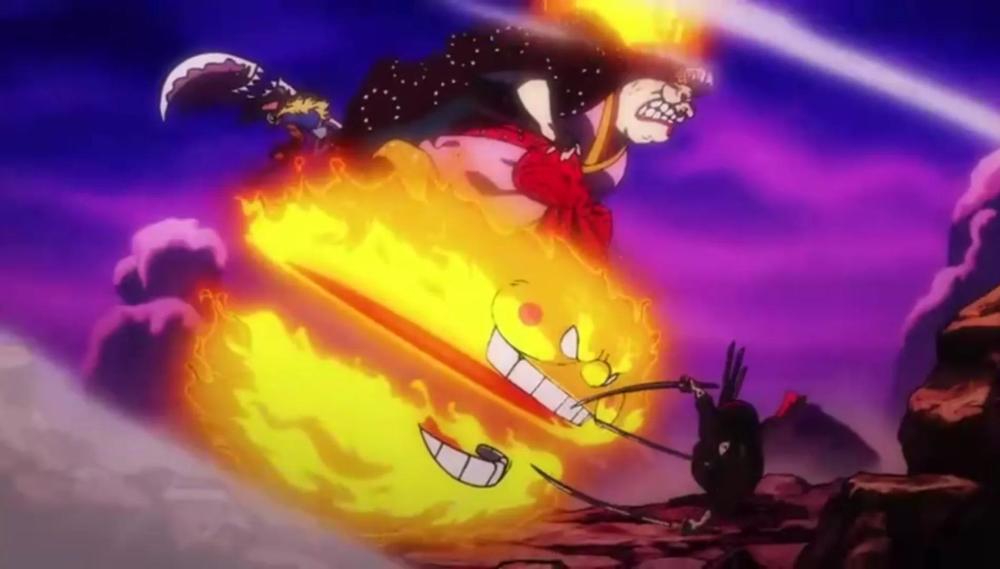 海贼王1026集：九侠斩杀黑炭大蛇，四皇被分开，大妈掉落鬼岛