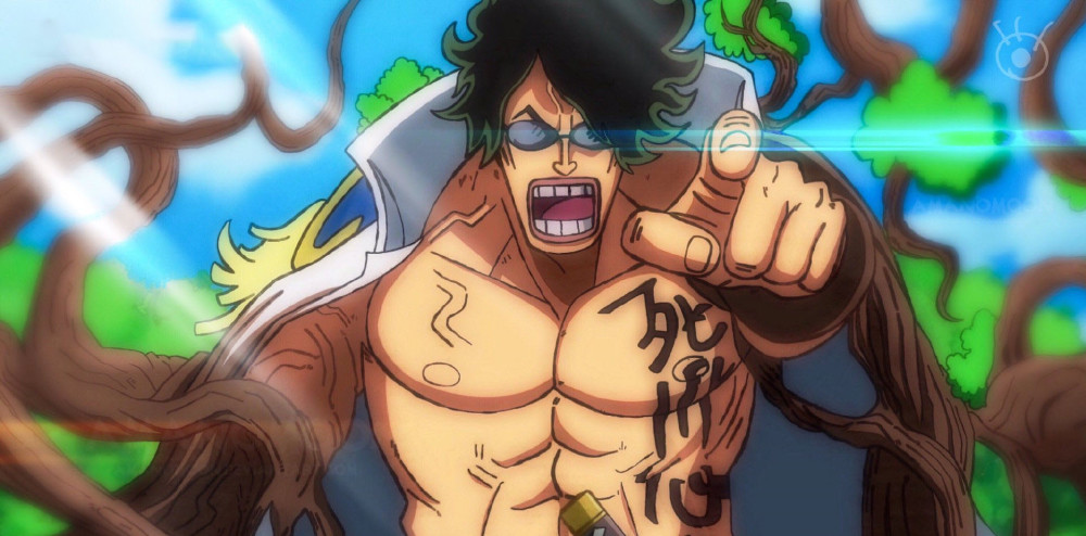 海贼王1055话：红发隔空百里释放“霸绕”，痛击绿牛，不愧为四皇