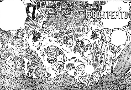 海贼王1055话：绿牛嘲笑桃之助能力山寨，面子果实却威力十足