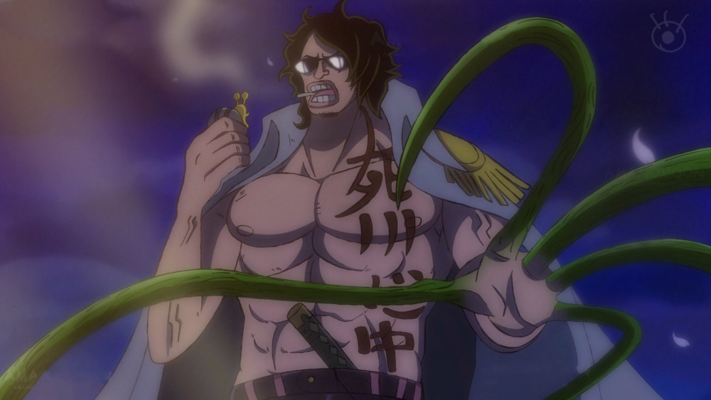 海贼王1055话：绿牛成“最怂大将”，惧怕凯多，被红发吓退