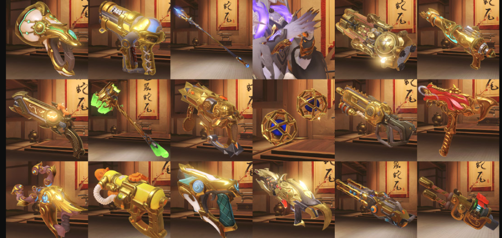 守望归来武器展示系统多好用？黄金武器任你品鉴