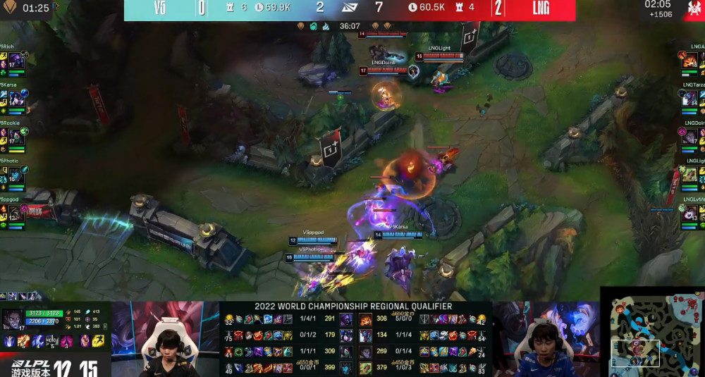 LNG绝境扳回一城，Rookie泪目局，阿卡丽破万输出救主成功