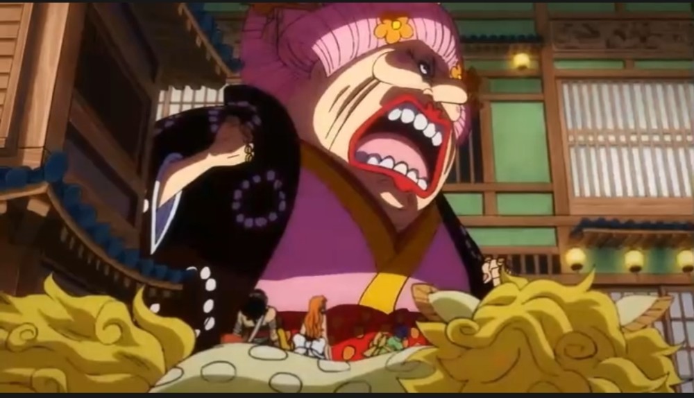 海贼王动画1031话，大妈为了小玉一拳放倒佩吉万，做得对吗？