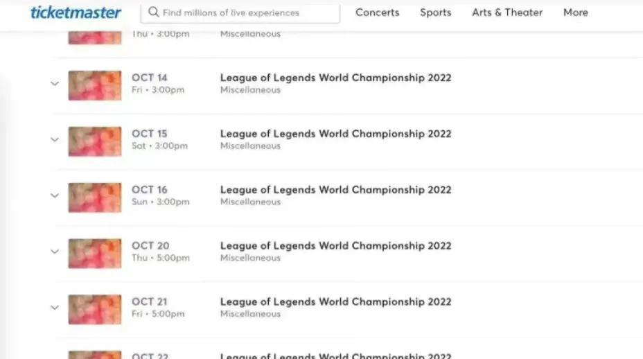 “S12比赛时间图”火了，网友晒出购票页面，小组赛凌晨三点开打