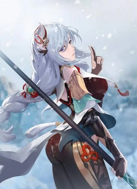 原神申鹤享受流口水图片