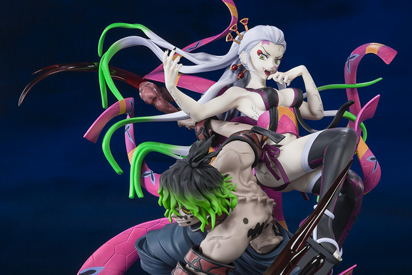 潮趣：《鬼灭之刃》堕姬与妓夫太郎 手办 邪魅狂狷