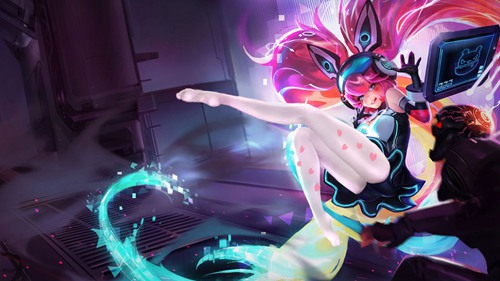 王者荣耀安琪拉心灵骇客去掉所有服装无水印