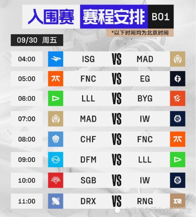 S12全球总决赛入围赛正式赛程公布