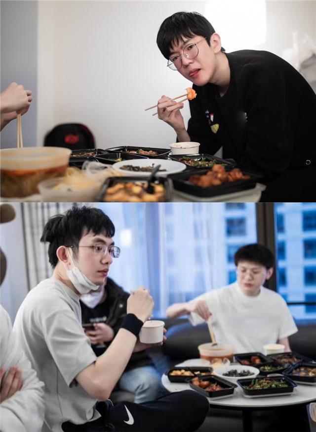 EDG、DK晒s12期间的晚餐，canyon饿瘦了？新照片让人认不出