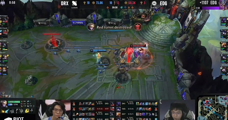 DRX让二追二击败EDG，网友后怕，不是偷家失败EDG就回家了